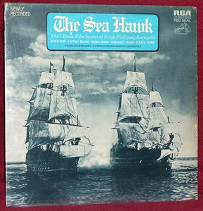 STUDIOTRACK LP SEALED THE SEA HAWK CLASSIC FILM SCORES KORNGOLD CHARLES GERHARDT - Imagen 1 de 2