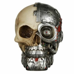 Ornement tête de tête de style gothique steampunk demi-robot - Photo 1/5