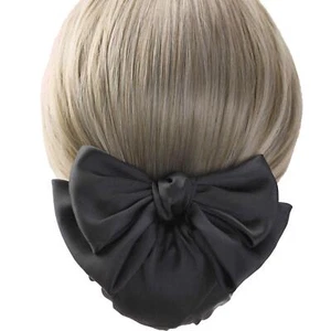 Bun Cover For Hair Hair Clip With Net Hair Nets For BunsRibbon Barrette With ... - Picture 1 of 7