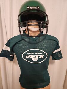 Franklin New York Jets Youth Kids NFL Helmet & Jersey Uniform Size M Medium