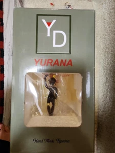 YURANA MARTINI GLASS HAND BLOWN AFRICAN WOMAN THEME - Picture 1 of 2