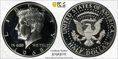 1968 S 50c Kennedy Half Dollar PCGS SP 66 Cameo DDO FS-101 with New Holder - Image 1 of 3
