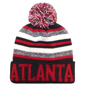 CityHunter Atlanta Falcons Color Pom Pom Beanie Cuffed Knit Hat Jones Matt Ryan - Picture 1 of 1