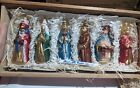 Lauscha Glas Creation Set Of 6 Nativity Scene Christmas Ornaments
