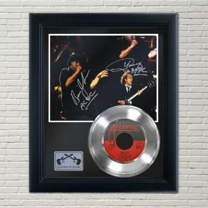 ACDC "Hells Bells" Framed Silver Reproduction Signed Record Display - Picture 1 of 4