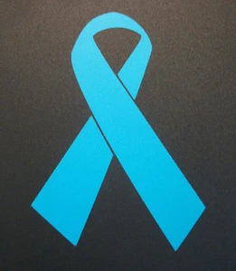 "Calcomanía pegatina de vinilo azulada cinta de concienciación sobre el cáncer de ovario 5 1/2""x4" - Imagen 1 de 1