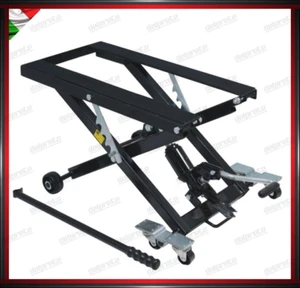 SOLLEVATORE MOTO IDRAULICO PEDANA CENTRALE UNIVERSALE PROFESSIONALE 450 KG - Foto 1 di 2