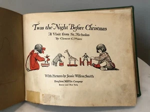 1912 Twas the Night Before Christmas by Clement Moore ex-libris - Picture 1 of 7