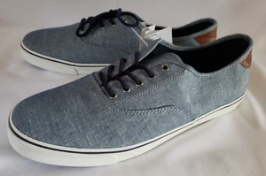 Men's OLD NAVY Chambray Lace Up Sneakers Memory Foam Water Stain Repellant 13 M - Picture 1 of 9