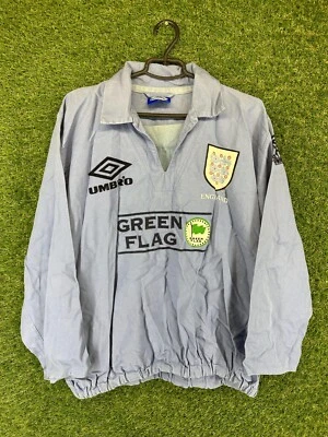 ENGLAND 1996/1998 VINTAGE FOOTBALL SWEATSHIRT SWEATER GREEN FLAG UMBRO ORIGINAL - Image 1 of 4