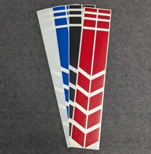 REFLECTIVE CHEVRON STICKERS - 370MM X 70MM - CHOOSE YOUR COLOUR - Picture 1 of 5