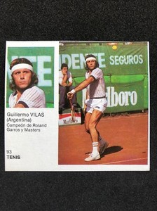 1983 Guillermo Vilas Tennis Roland Garros Champion Vintage ROOKIE Card RARE