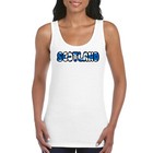 Scotland Scottish Flag Girls Women's Ladies Tank Top Vest T Shirt White