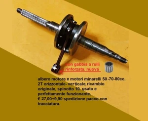 albero motore spinotto 10 x motori minarelli orizzontale verticale. originale VF - Foto 1 di 1