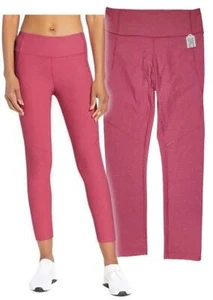 OUTDOOR VOICES Womens Flamingo Pink  Warm Up 7/8 LEGGINGS  Mint! Small - Picture 1 of 4
