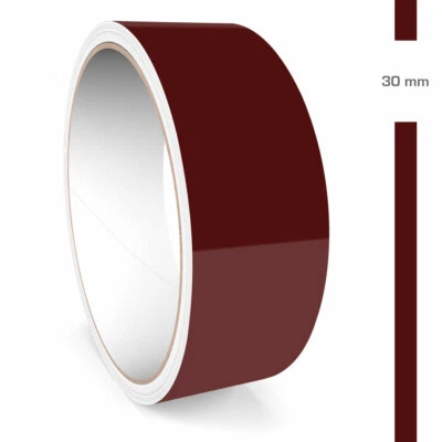 Zierstreifen 30mm 10 Meter Weinrot Dunkelrot Glänzend RAL 3004 Glanz Auto Boot - Bild 1 von 4