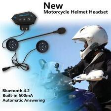 Rechargable Motorcycle Helmet Headset Bluetooth Headphone Speaker Earbuds W/ MIC