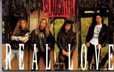 Slaughter Real Love 1992 Hard Classic Rock Roll Cassette Tape Single Metal - Image 1 of 2