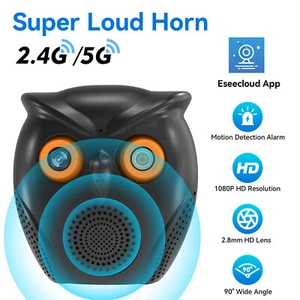 2MP HD Video Baby Camera Monitor Audio WIFI 2.4/5G Night Vision Motion Detection - Picture 1 of 16