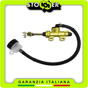 Pompa Idraulica Freno Posteriore UNIVERSALE SCOOTER MOTO CROSS + Serbatoio Olio - Foto 1 di 12