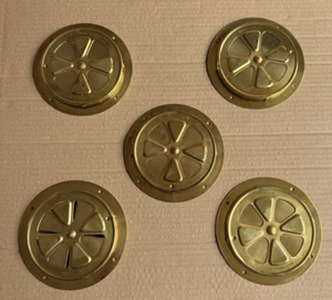 5x Greenwoods Brass Vents NOS Vintage Coach Bus Truck Steam Train Lorry Boat - Picture 1 of 6