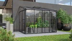 Vitavia Anlehn-Gewächshaus OSIRIS 5200 in schwarz, mit ESG/HKP Verglasung - Bild 1 von 5