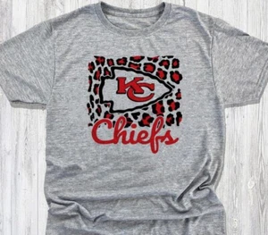 Kansas City Chiefs - Cheetah Print - KC Chiefs - New - No Shrinking - Fast Ship - Picture 1 of 8