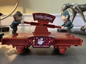 G SCALE EZTEC NORTH POLE EXPRESS REPLACEMENT ANIMATED ELVES FLAT CAR HAND PUMP - Picture 1 of 3