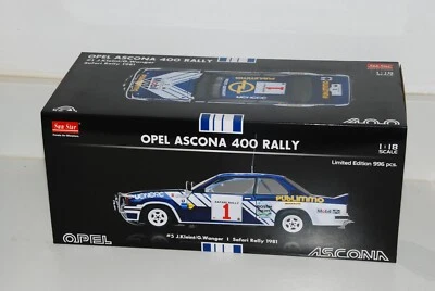 Opel Ascona 400 - #1 J.Kleint/G.Wanger-Safari Rally SUN STAR MODEL 1/18 #5368 - Image 1 of 3