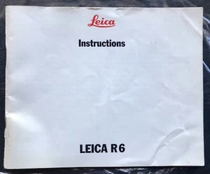 Leica R6 Bedienungsanleitung, Original, Original - US VERKÄUFER - Bild 1 von 6