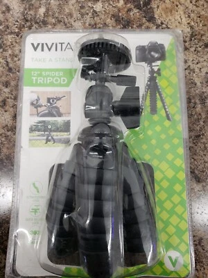 NEW Vivitar Spider 12" Tripod  / VIV-SP-12-BLK - Image 1 of 2