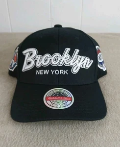 Brooklyn New York Mitchell & Ness Allstar 2015 Script Patch NBA Snapback Hat New - Picture 1 of 7