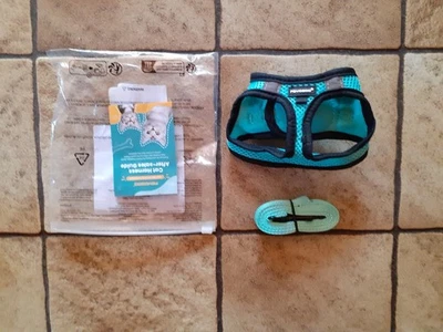 Katzengeschirr grün Größe S mit Leine - Bild 1 von 3