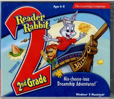Reader Rabbit 2nd Grade Mis-cheese-ious Dreamship Adventures Ages 6-8 Pc New XP - Image 1 of 4