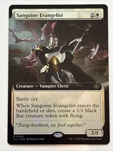MTG Le Caverne Perdute di Ixalan Sanguine Evangelist Extended Art Foil 356 quasi nuovo raro - Foto 1 di 2