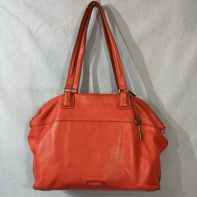 Bolso de Mano FOSSIL Julia Bolso de Cuero Guijarro Color Coral Foto 1 de 4