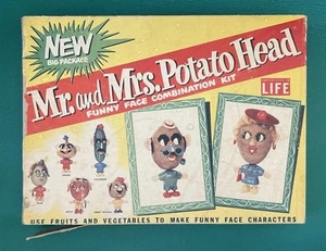 Vtg Hasbro Mr. Potato Head Funny Face Combination Kit Hassenfeld Bros 1950s, HTF - Picture 1 of 15