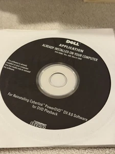 Dell Reinstalling Cyberlink PowerDVD DX 8.0 - SEALED!!! - Picture 1 of 1