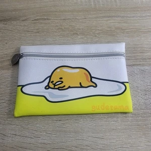 Ipsy Gudetama Sanrio Lazy Egg Makeup Cosmetics Pencil Pouch 7" Zip Bag Zipper - Picture 1 of 3