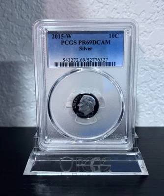 2015-W Silver Proof Dime - March of Dimes PCGS PR69DCAM PF69 2015 W 10C - Image 1 of 4