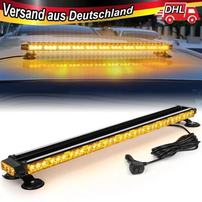 12/24V 78-LED Auto Frontblitzer Blitzlicht Warnleuchte LKW KFZ Strobe Licht Gelb - Bild 1 von 4