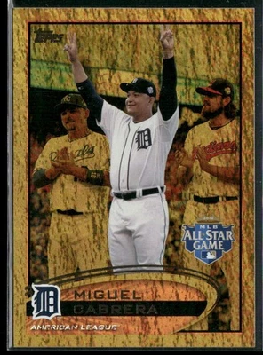 Miguel Cabrera Gold Sparkle 2012 Topps Update Detroit Tigers - Image 1 of 2