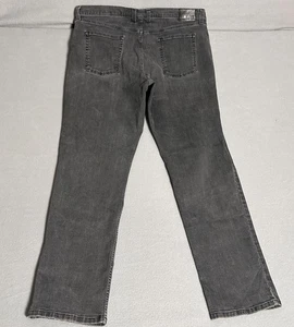 Pantalones de mezclilla H&M para hombre talla 42 x 34 negros rectos calce estándar flexibles desgastados EC - Imagen 1 de 11