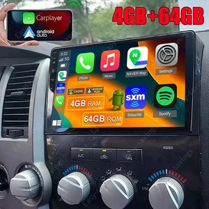 Carplay 4+64G For Toyota Tundra 07-13 /Sequoia 08-19 Car Stereo Radio Android 15 - Foto 1 di 24