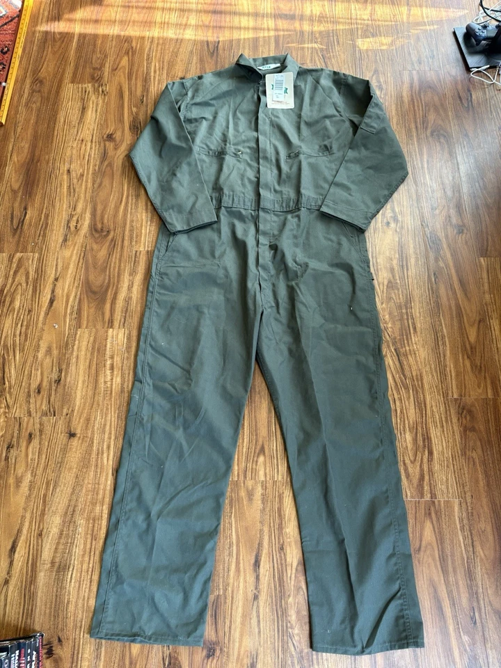 Vintage Key Imperial Green Coveralls New Old Stock  Size 52 Long - Image 1 of 4