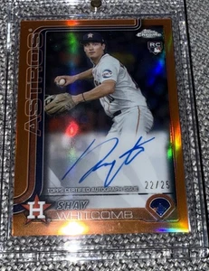 2025 Topps Chrome Orange Refractor Rookie Auto Shay Whitcomb #’d 22/25 - Bild 1 von 2
