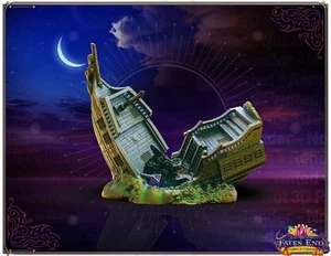 Versunkenes Piratenschiff Würfelturm - DnD Legion Gelände Landschaft Tabletop Miniaturen - Bild 1 von 2