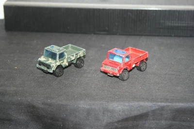 2x Alter Majorette LKW Mercedes Benz Unimog U425 Spielzeugautos Modellautos 1/82 - Bild 1 von 4