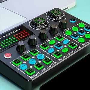 Portable Audio Mixer for Streaming and Gaming Features Digital Lossless Sound - Photo 1/14