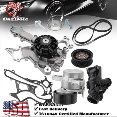 Kit de bomba de agua y transmisión por correa para Mercedes-Benz GLK350 C300 C350 E400 R350 ML350 Foto 1 de 4